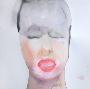 Untitled work from the Watercolors series by Levan Songulashvili