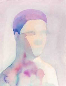 Untitled work from the Watercolors series by Levan Songulashvili