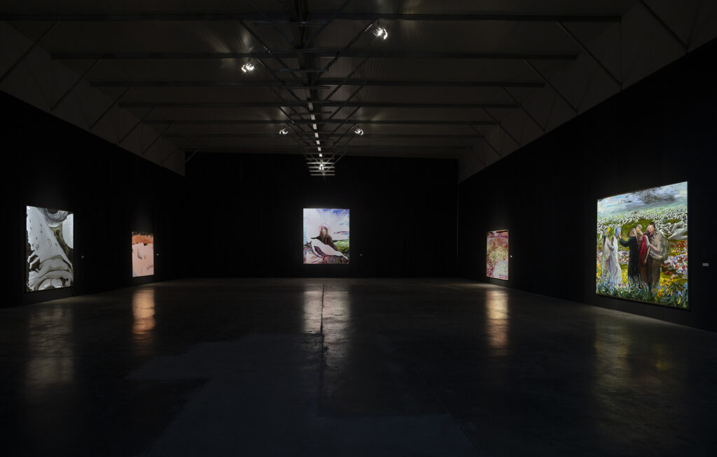 View of Georgian artist Levan Songulashvili’s solo exhibition ‘Ad Infinitum,’ 2022